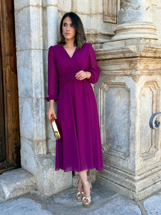 Vestido midi buganvilla | Isabela