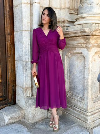 Vestido midi buganvilla | Isabela