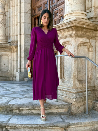 Vestido midi buganvilla | Isabela