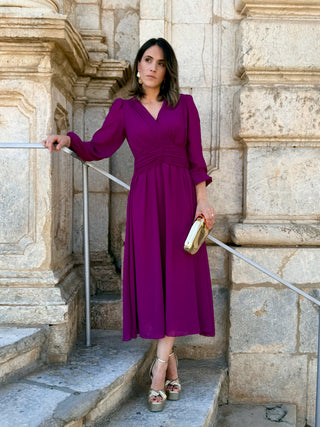 Vestido midi buganvilla | Isabela