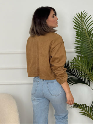 Chaqueta efecto ante camel |  Yais