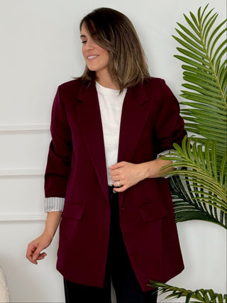 Blazer burdeos | Olivia