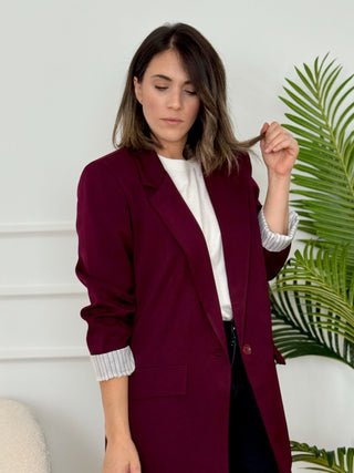 Blazer burdeos | Olivia