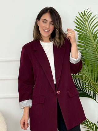 Blazer burdeos | Olivia