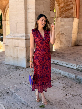 Vestido Midi Estampado | Yara