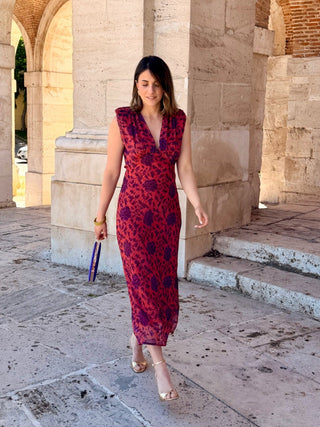 Vestido Midi Estampado | Yara