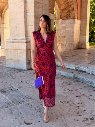 Vestido Midi Estampado | Yara