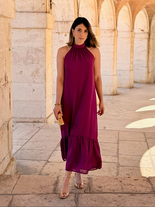 Vestido gasa buganvilla | Noa
