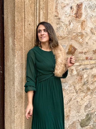 Vestido gasa verde  | Magui