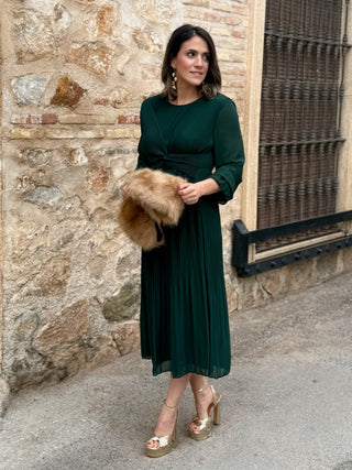 Vestido gasa verde  | Magui