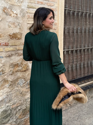 Vestido gasa verde  | Magui