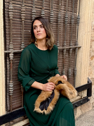 Vestido gasa verde  | Magui