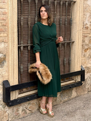 Vestido gasa verde  | Magui