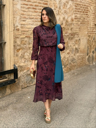 Vestido midi estampado | Budapest