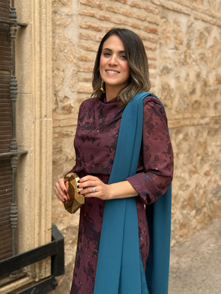 Vestido midi estampado | Budapest