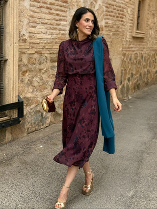 Vestido midi estampado | Budapest