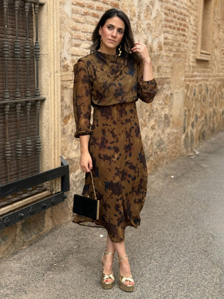 Vestido midi estampado | Sephora