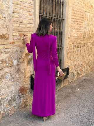 Vestido  con Broche Buganvilla | Tessa