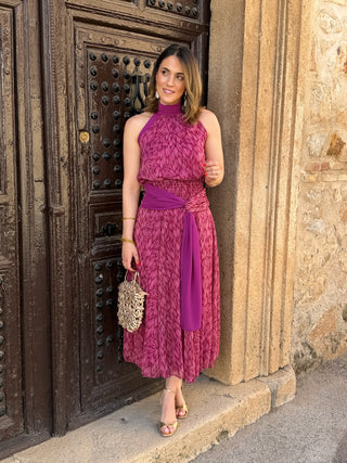 Vestido gasa buganvilla | Bianca