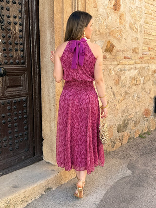 Vestido gasa buganvilla | Bianca