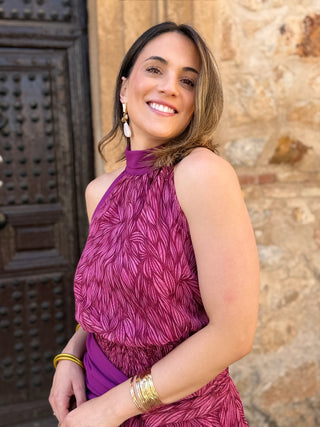Vestido gasa buganvilla | Bianca