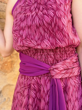 Vestido gasa buganvilla | Bianca