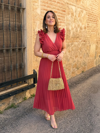 Vestido gasa terracota  | Savia