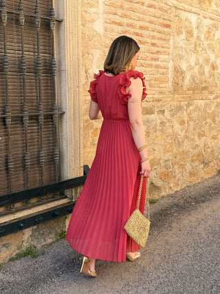 Vestido gasa terracota  | Savia