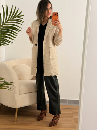 Abrigo Bouclé beis | Elsa