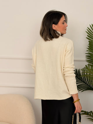 Jersey punto blanco | Claudia