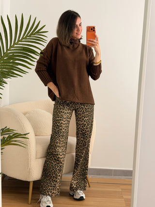 Jersey punto chocolate | Claudia