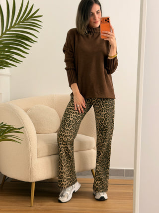 Jersey punto chocolate | Claudia