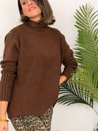 Jersey punto chocolate | Claudia