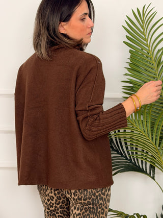 Jersey punto chocolate | Claudia