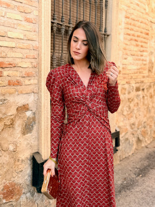 Vestido midi estampado |  Malu