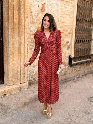 Vestido midi estampado |  Malu