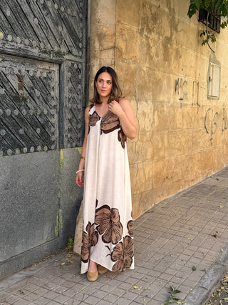 Vestido Estampado beige | Marea
