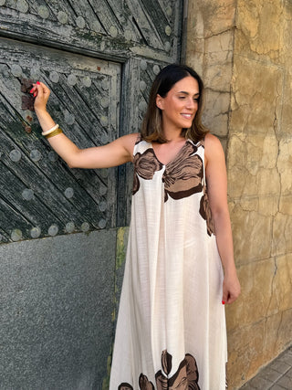 Vestido Estampado beige | Marea