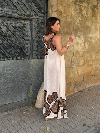 Vestido Estampado beige | Marea