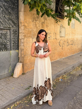 Vestido Estampado beige | Marea