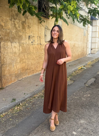 Vestido verde com bordado em relevo | Tribal 