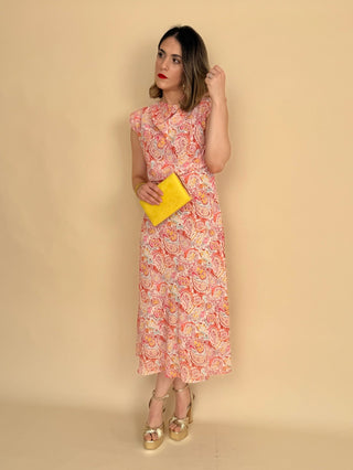 Vestido gasa estampado| René