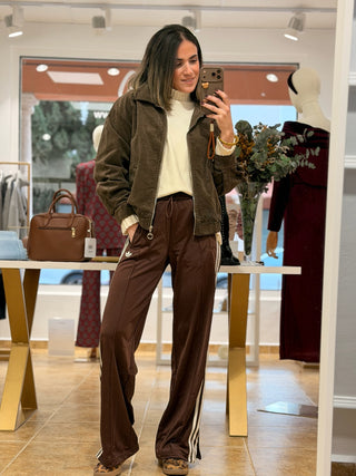 Chaqueta micropana chocolate | Neik