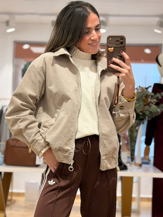 Chaqueta micropana beige | Neik