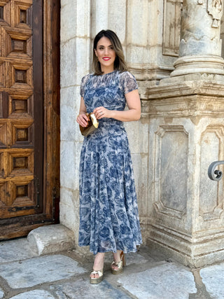 Vestido Tul estampado | Noa
