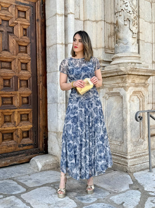 Vestido Tul estampado | Noa