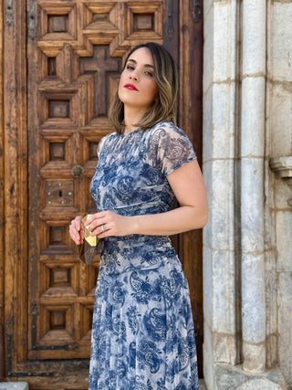 Vestido Tul estampado | Noa