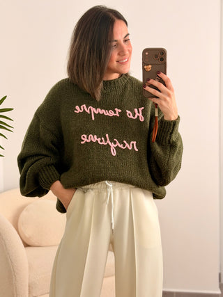 Jersey con texto kaki | Bali