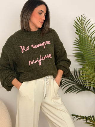 Jersey con texto kaki | Bali