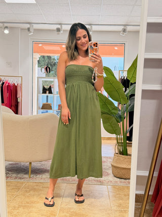 Vestido punto verde | Core